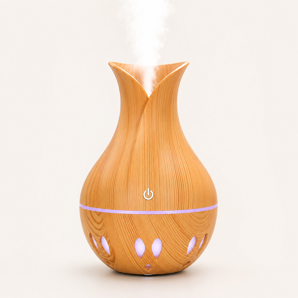 Umidificador de Ar e Difusor de Aromas com LED Decorativo USB