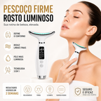 Massageador Facial e Pescoço 3 em 1 com Luz LED e EMS