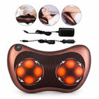Almofada Massageadora Shiatsu 8 Bolas com Aquecimento para Pescoço, Costas e Lombar
