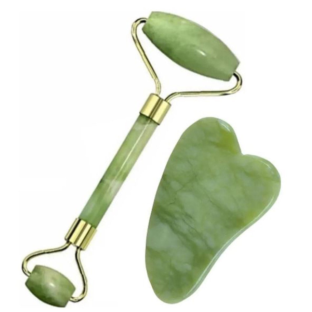 Rolo Facial Jade com Gua Sha para Autocuidado - variacao
