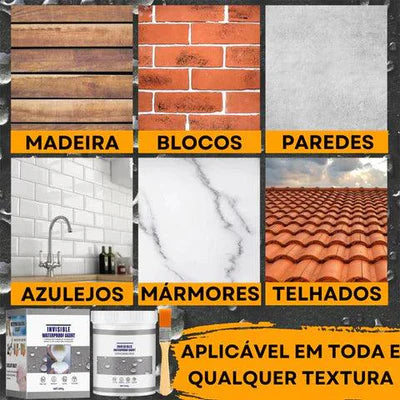 Selante Impermeabilizante Incolor Anti Vazamento com Pincel