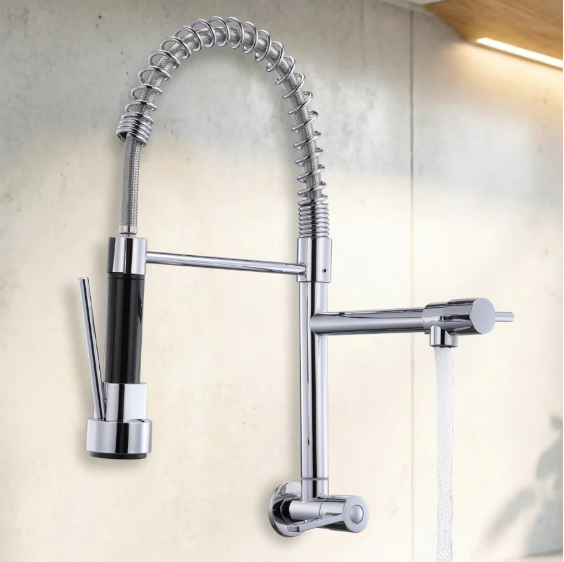 Torneira Gourmet Flexível para Cozinha com Spray Pull Down
