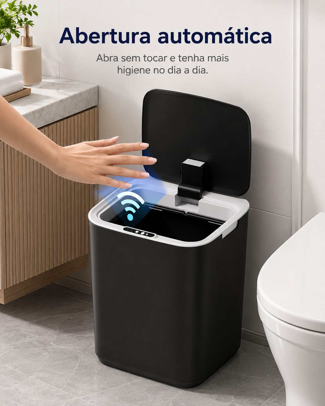 Lixeira SmartSensor Automática Recarregável