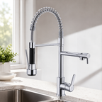 Torneira Gourmet Flexível para Cozinha com Spray Pull Down