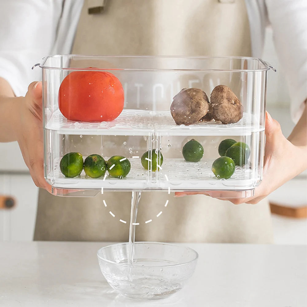 Organizador Hermético de Geladeira com Divisórias Ajustáveis - imagem 3