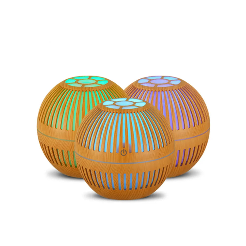 Difusor de Aromas Ultrassônico LED Madeira 130ml