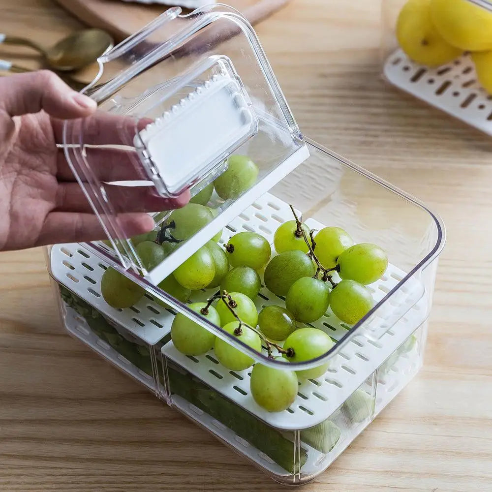 Organizador Hermético de Geladeira com Divisórias Ajustáveis - imagem 4