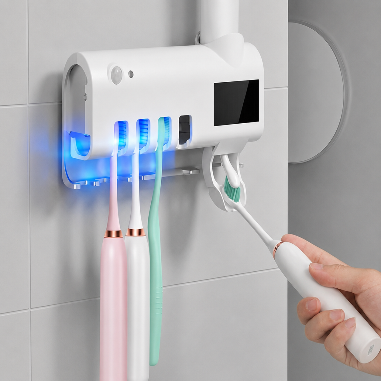 Organizador Dental UV Clean com Dispenser
