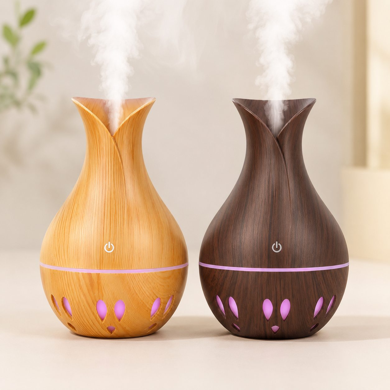 Umidificador de Ar e Difusor de Aromas com LED Decorativo USB