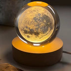 Luminaria Crystal Moon LED USB Decorativa - imagem principal