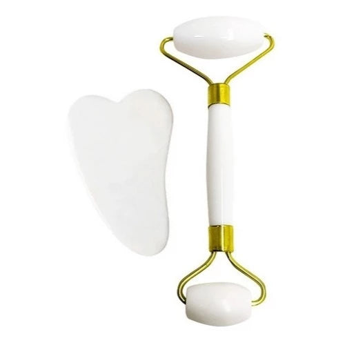 Rolo Facial Jade com Gua Sha para Autocuidado