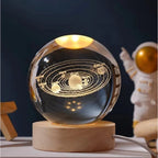 Luminária Crystal Moon LED USB Decorativa