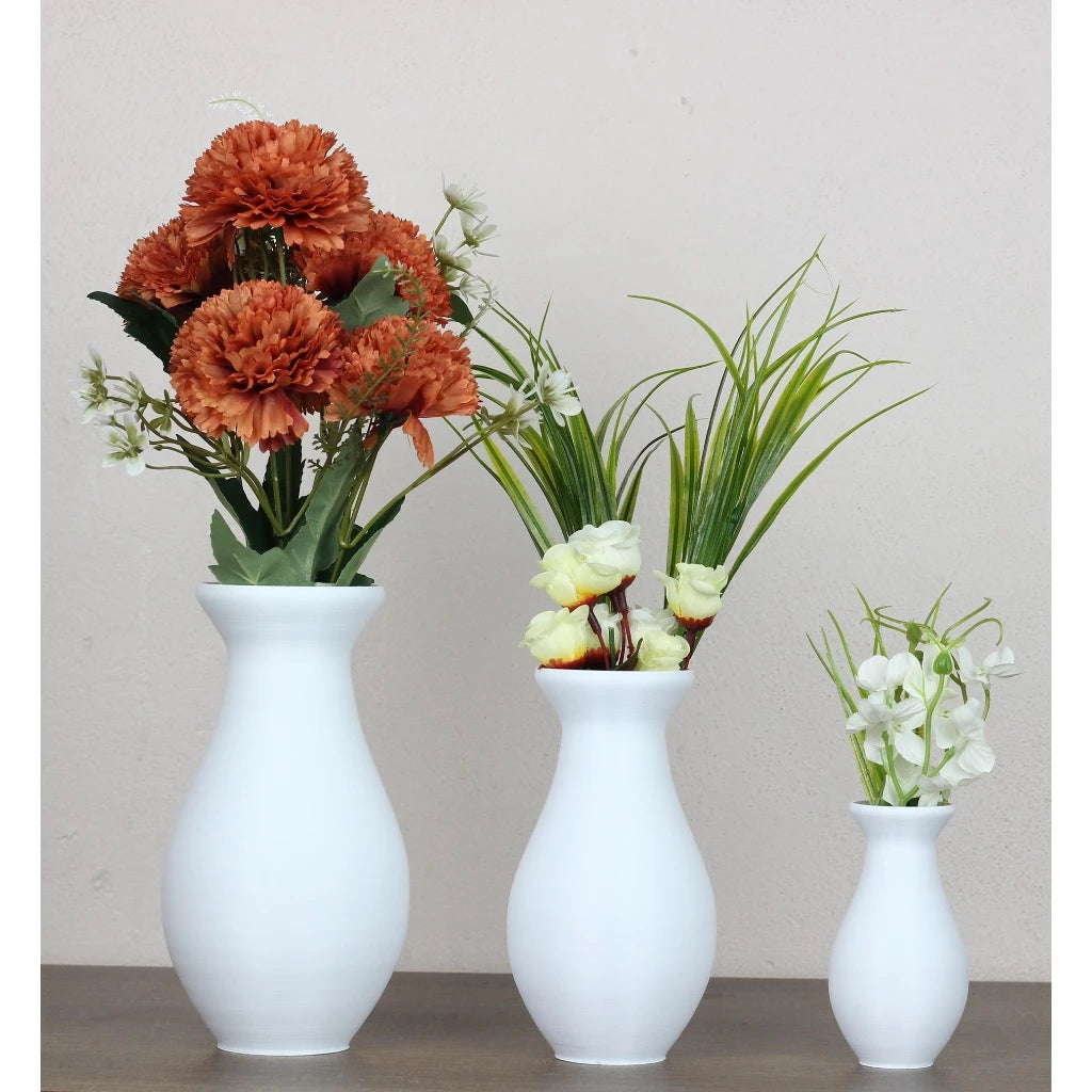 Vaso Decorativo Liso Artesanal 18cm