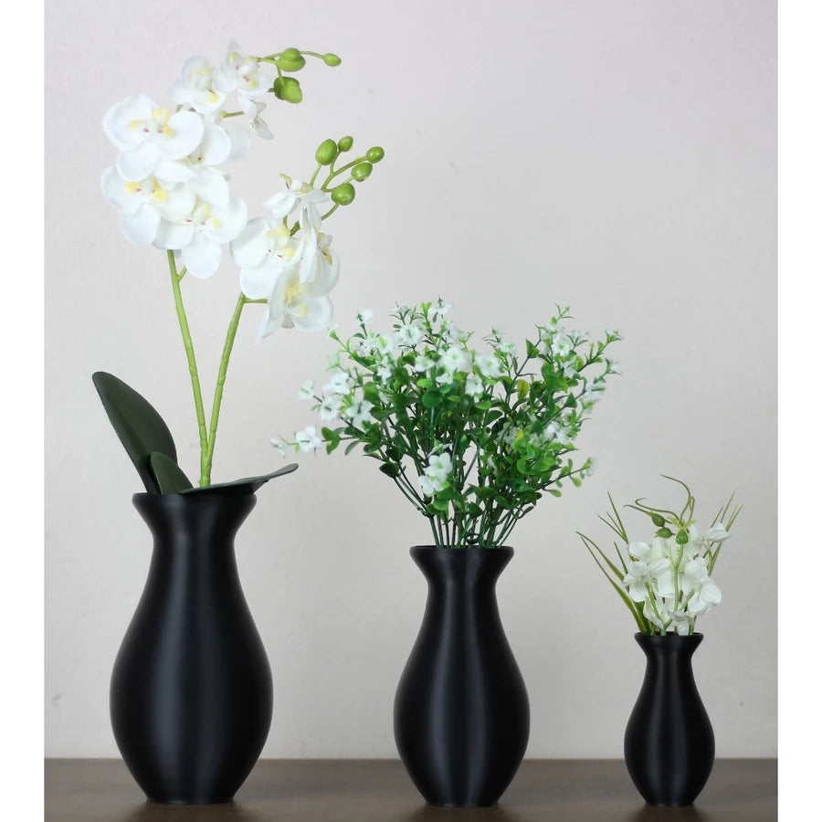 Vaso Decorativo Liso Artesanal 18cm