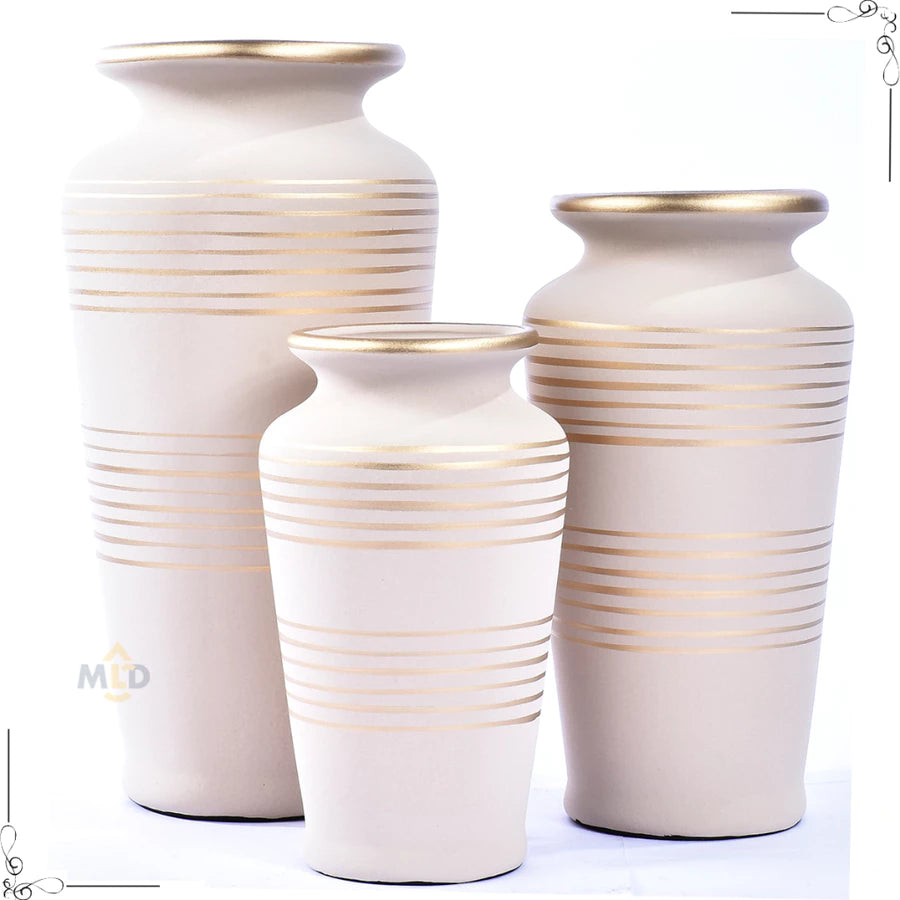 Vaso Cerâmico Grande para Decoração de Mesa