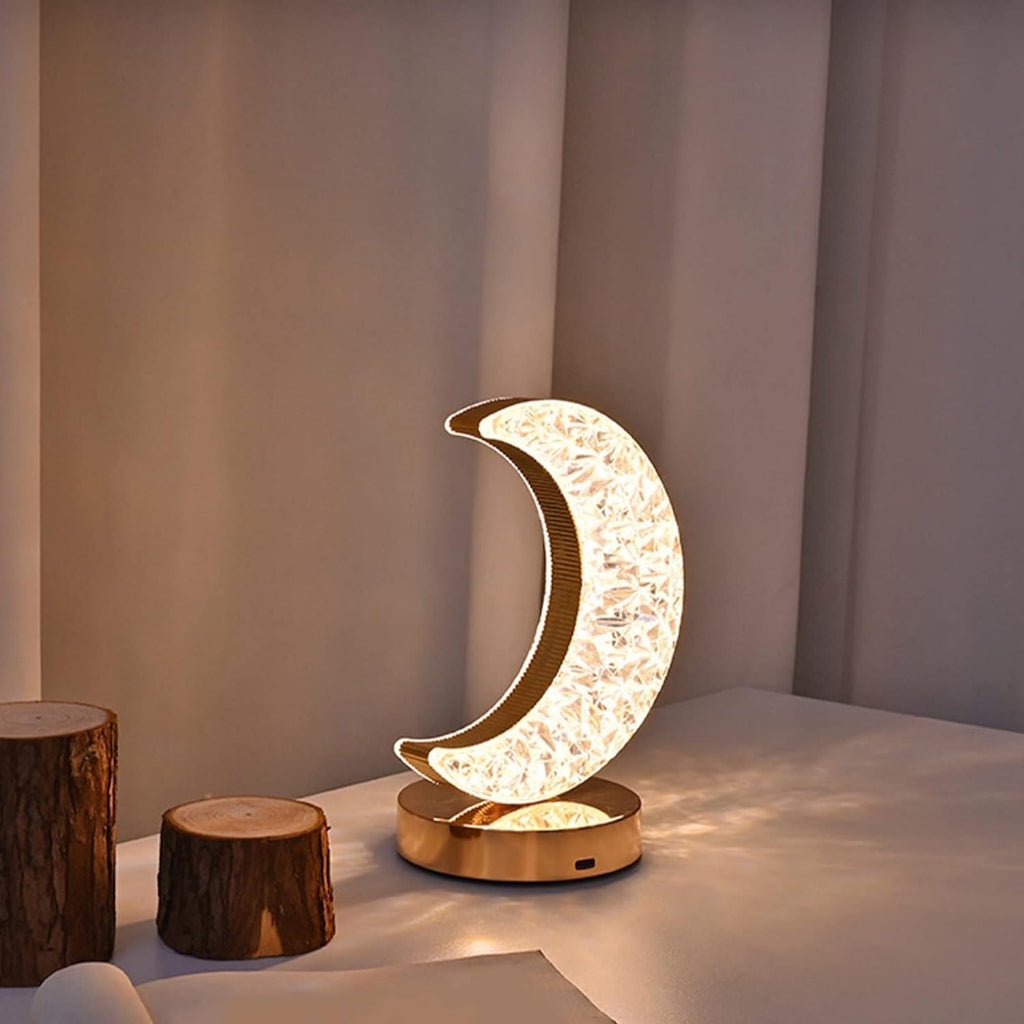 Luminaria Lua LED Touch com 3 Tons de Luz - medidas ou especificacoes