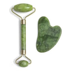 Rolo Facial Jade com Gua Sha para Autocuidado - detalhe