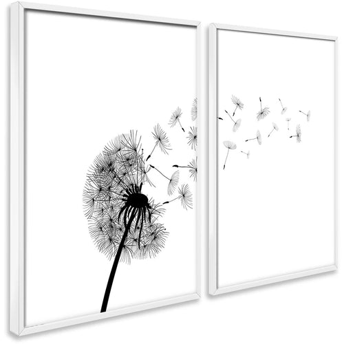2 Quadros Minimalistas com Moldura