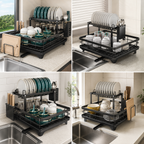 Escorredor DuoSpace 2 Andares Aço carbono inoxidável