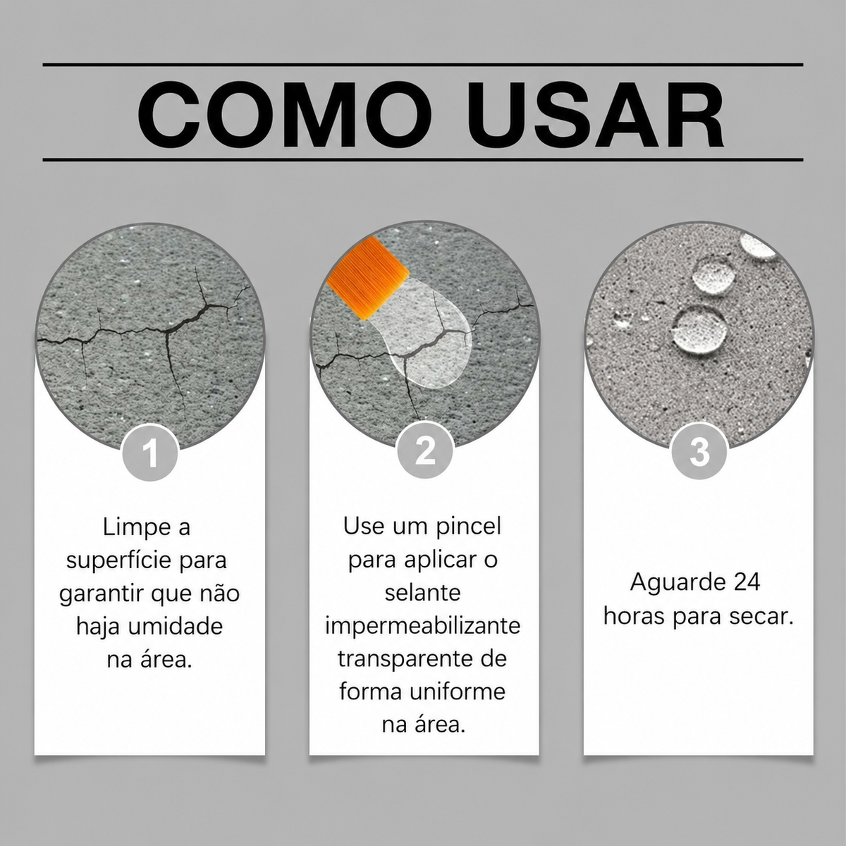 Água repelindo na superfície protegida