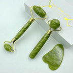Rolo Facial Jade com Gua Sha para Autocuidado - imagem principal