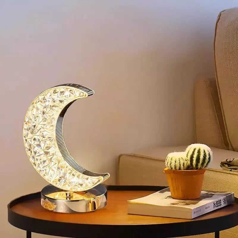 Luminária Lua LED Touch com 3 Tons de Luz
